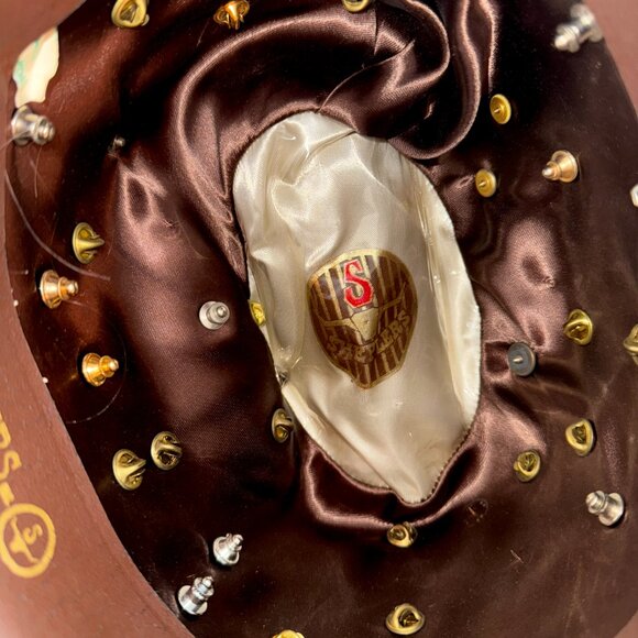 Vintage Sheplers Cowboy Hat + Pin Collection - Picture 6 of 8